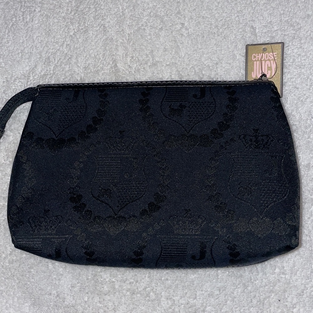 NWT Juicy Couture Black Cosmetic Bag